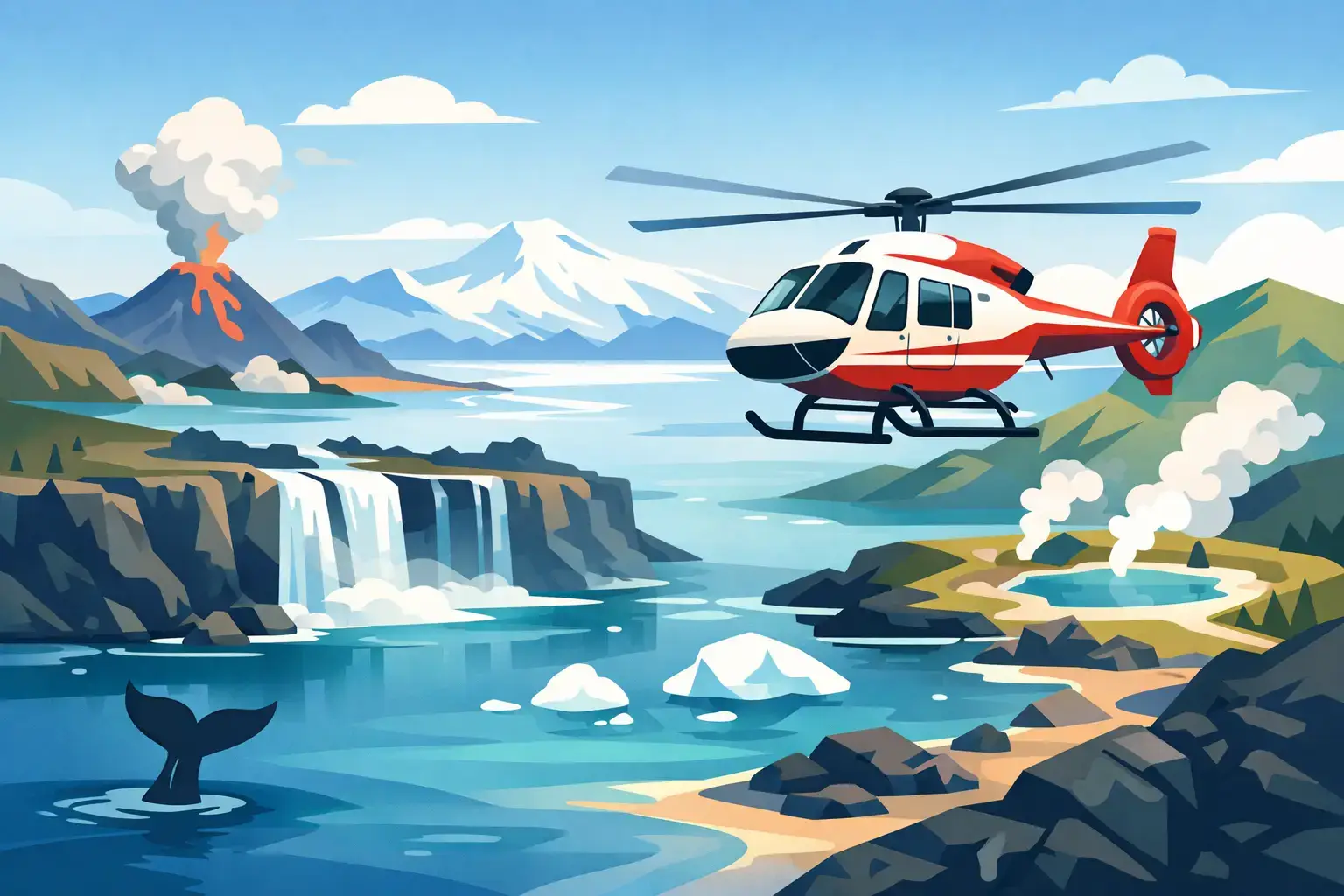 Full Day Helicopter Tour Iceland