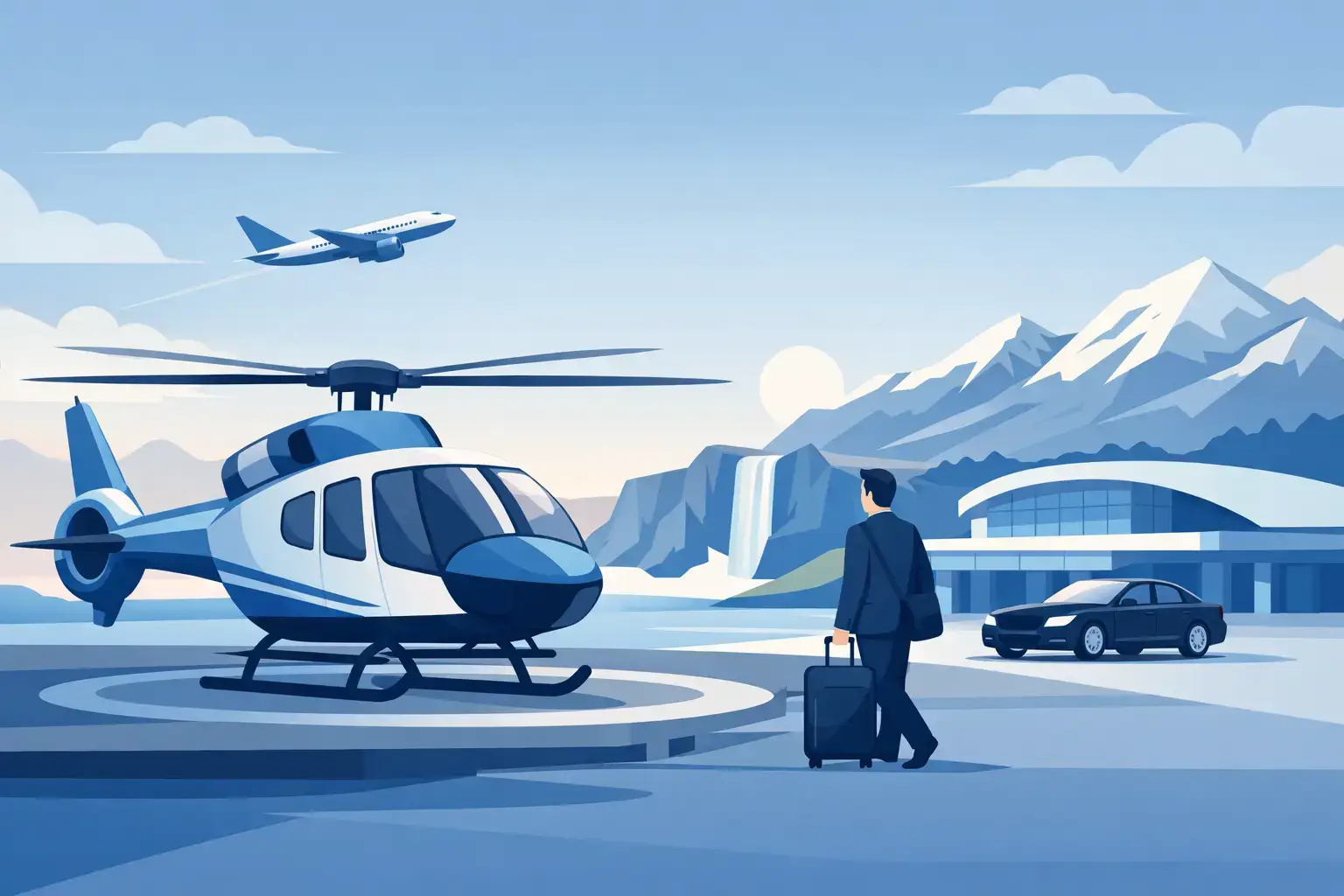 Iceland Helicopter Airport Transfer Options