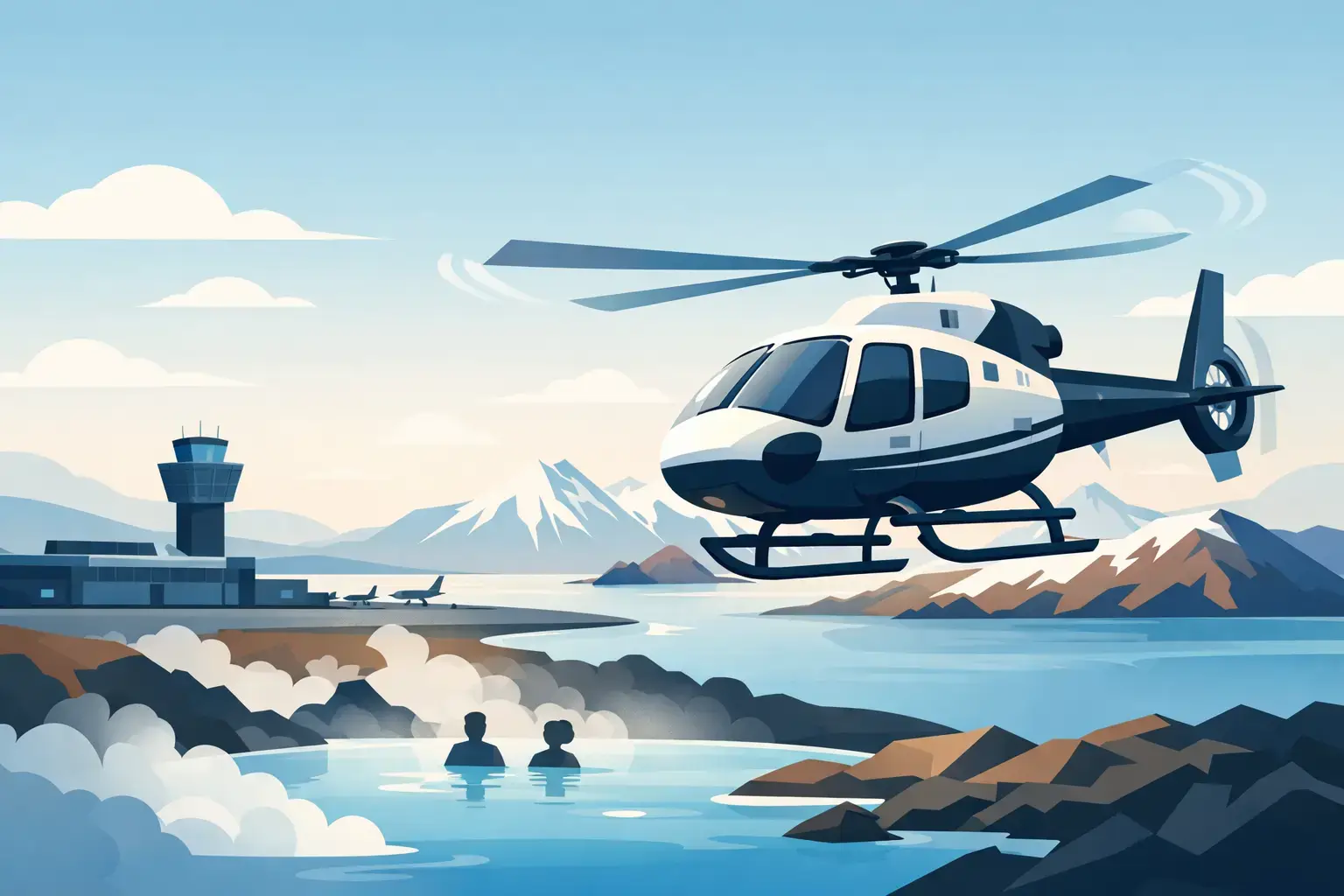 Keflavik Helicopter Transfer in Iceland