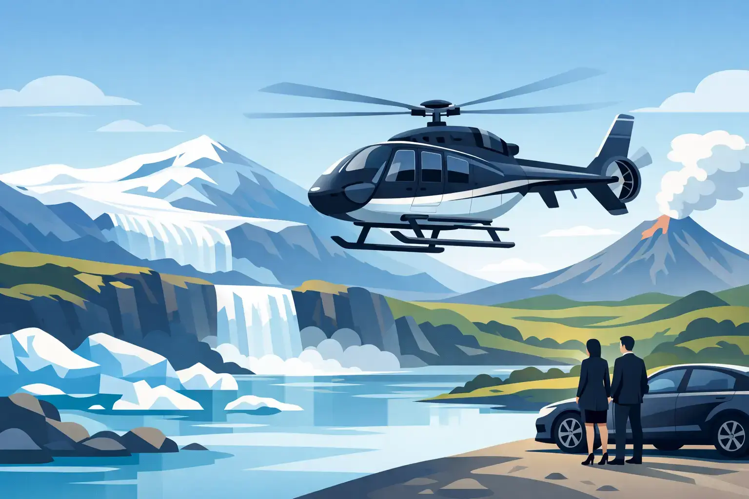 Private Helicopter Charter Iceland