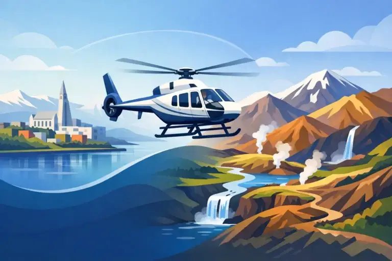 Reykjavik to Highlands Helicopter Flights