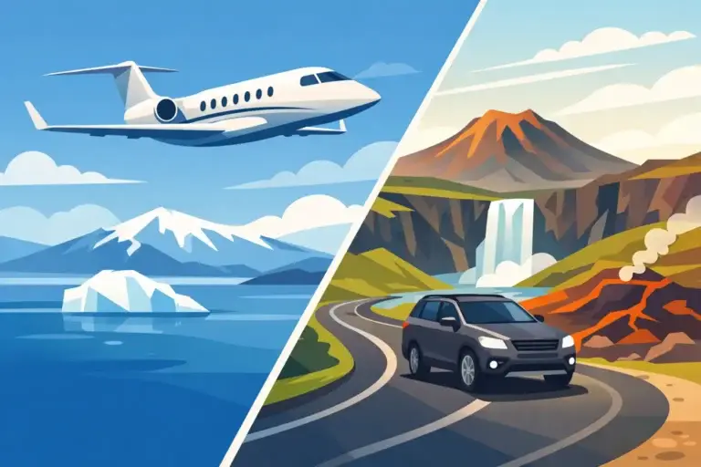 Private Flight Versus Driving Iceland
