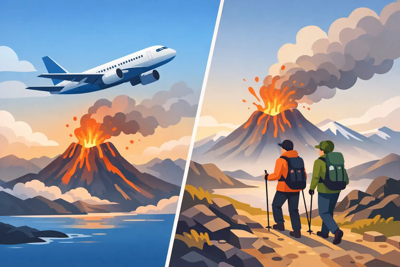 Volcano Flight or Hiking Tour in Iceland?