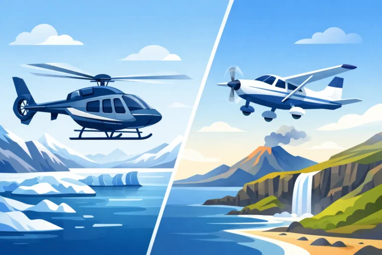 Helicopter Charter Versus Plane in Iceland