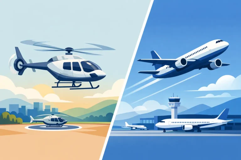 Helicopter Charter vs Domestic Flight