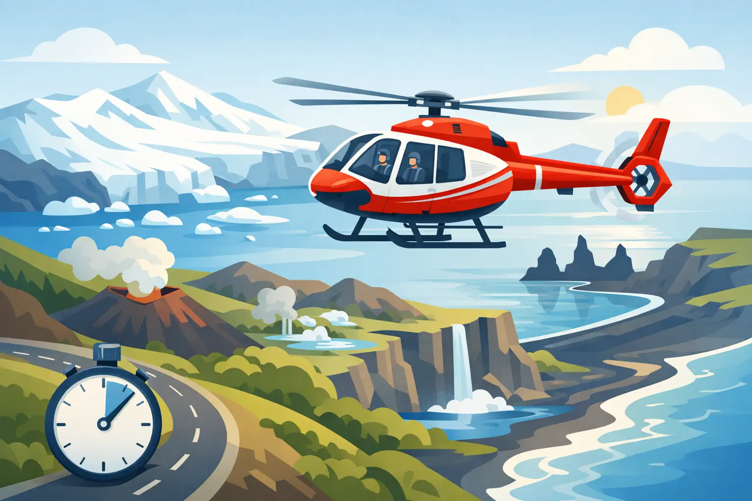 How Helicopter Tours Save Iceland Travel Time