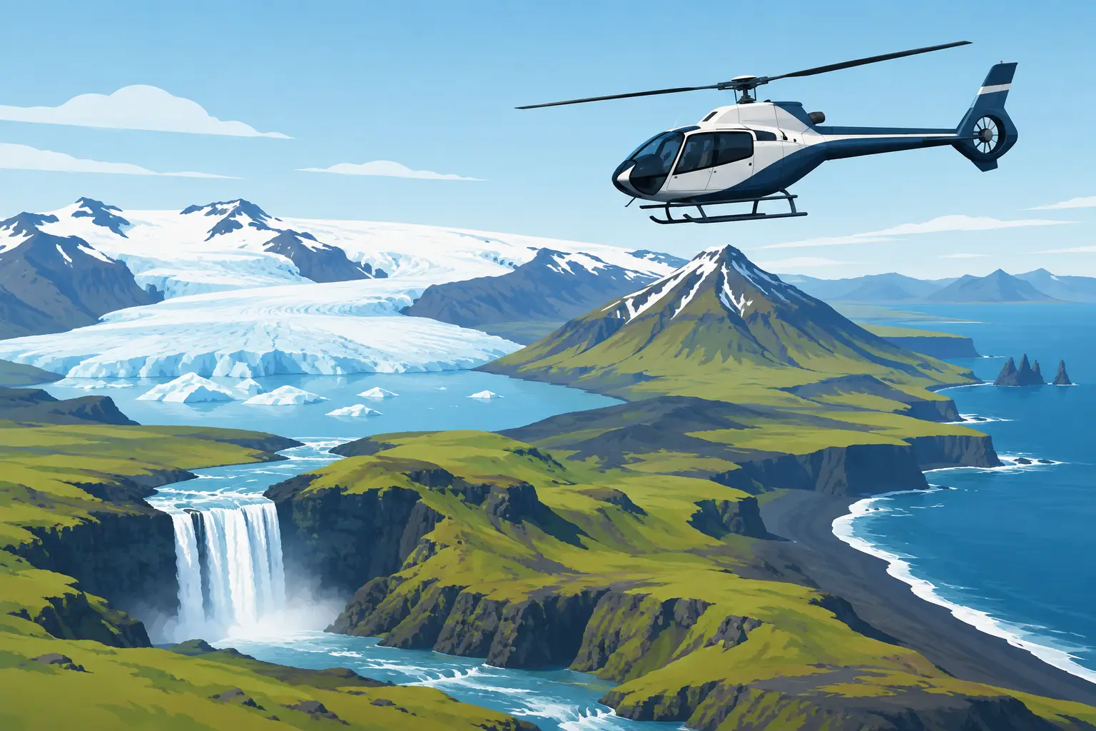 How Helicopter Tours Work Above Iceland’s Wilds