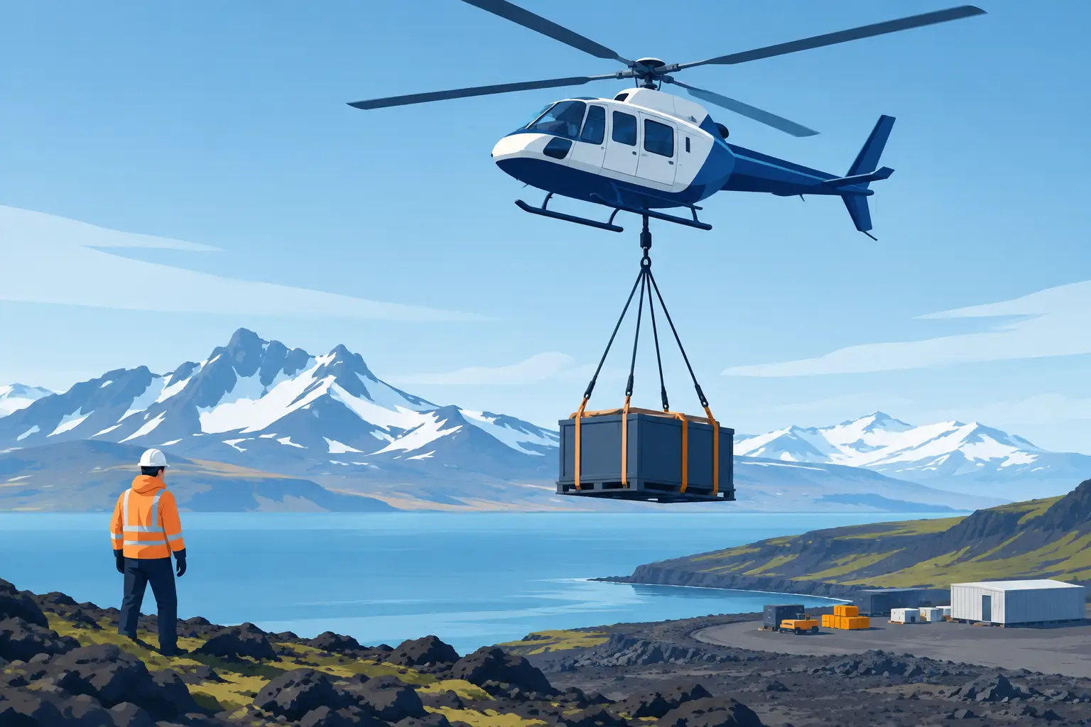 Iceland Sling Load Operations for Remote Projects