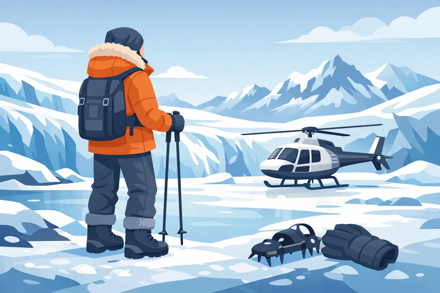 What Clothing for a Glacier Landing in Iceland?