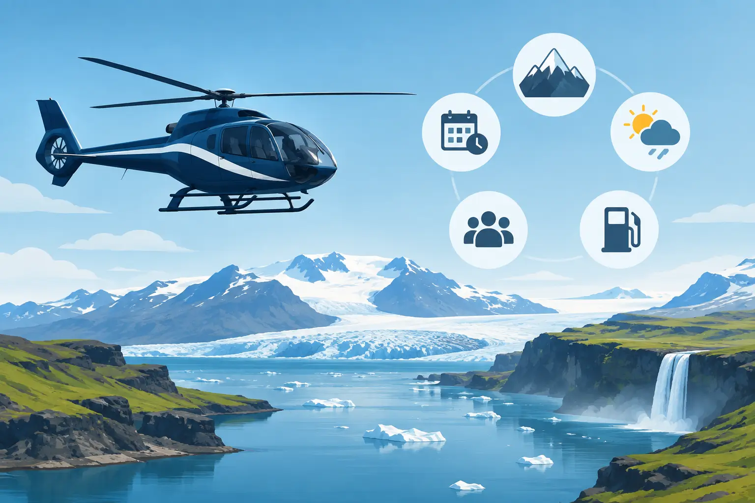 What Shapes Helicopter Charter Cost in Iceland?
