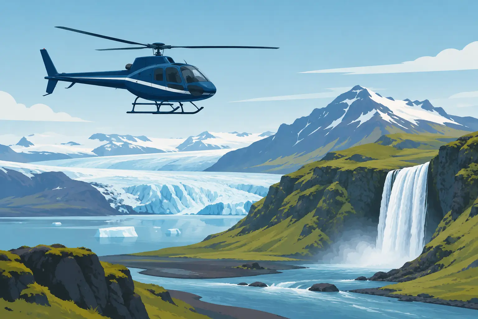 Top Remote Places by Helicopter in Iceland